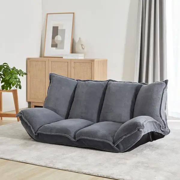 LOWYAのの2人掛け肉厚フロアソファ