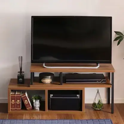 ヴィンテージテイストの伸長式テレビ台