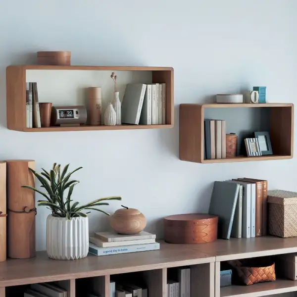 角が丸い設置簡単ウォールシェルフ"WALL FREE"