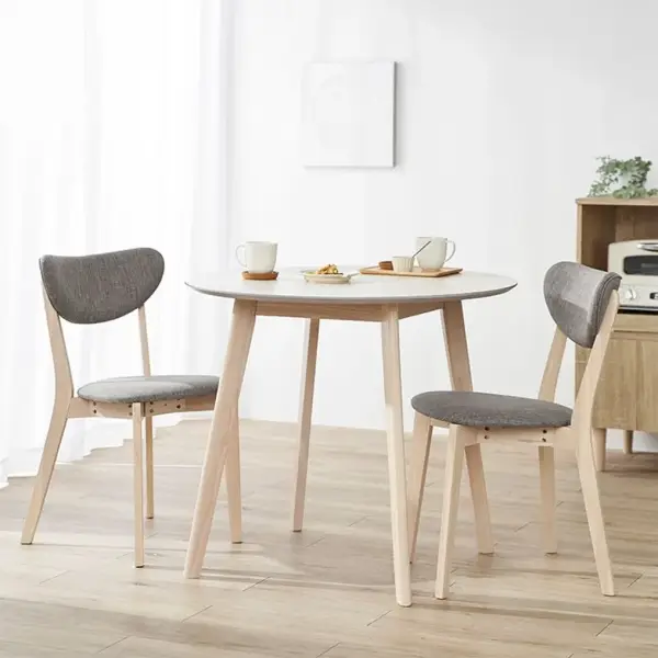 LOWYAの北欧風2人掛けダイニングテーブルセット