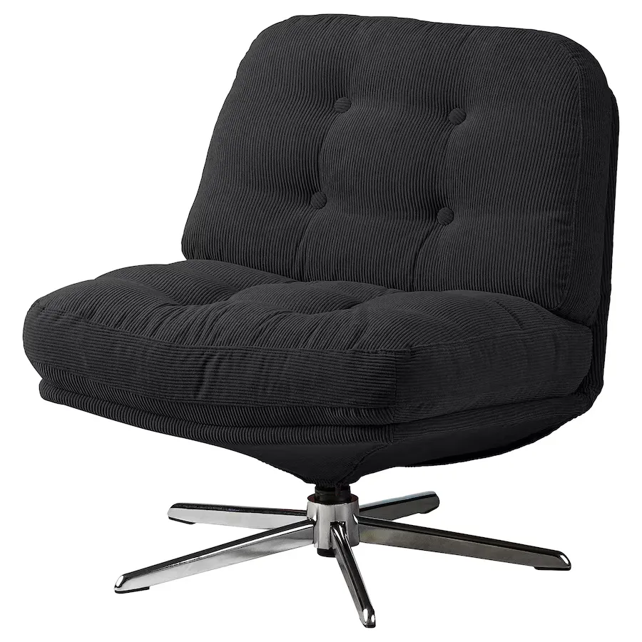 IKEAの回転式パーソナルチェア（ブラック）