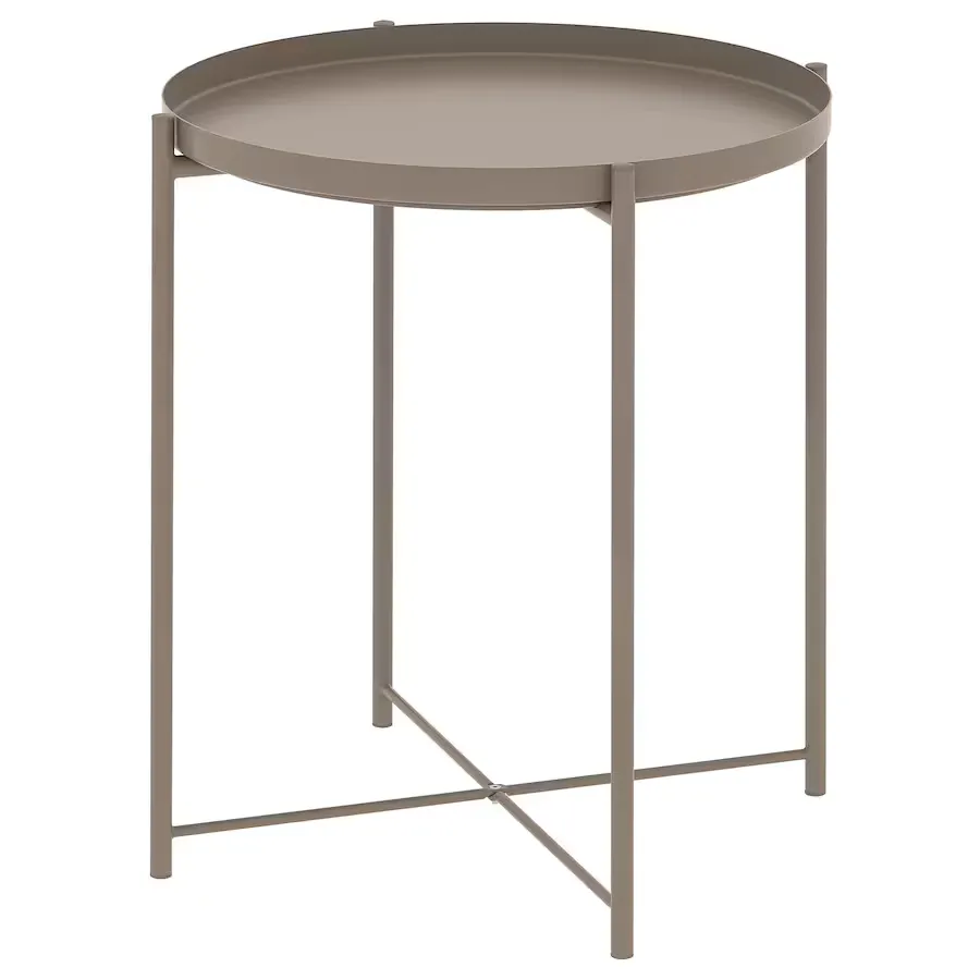 IKEAのトレイテーブル（ダークグレーベージュ）